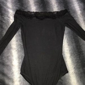 Off the shoulder body suit
